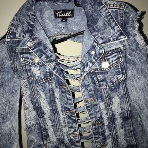 Distressed Jean Jacket